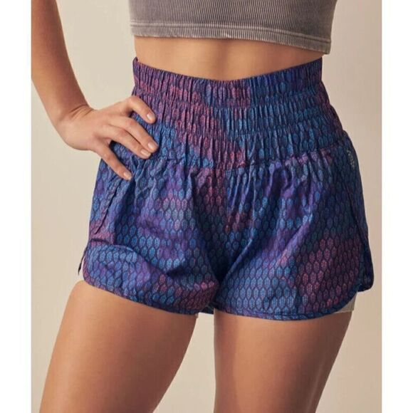 Free People Movement OB122354 Women Sz L Multicolor The Way Home Pull On Shorts - Picture 8 of 9